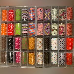 Nail Foils Nail Art Luxury Logo Designs 40 Foils 20 Different Designs